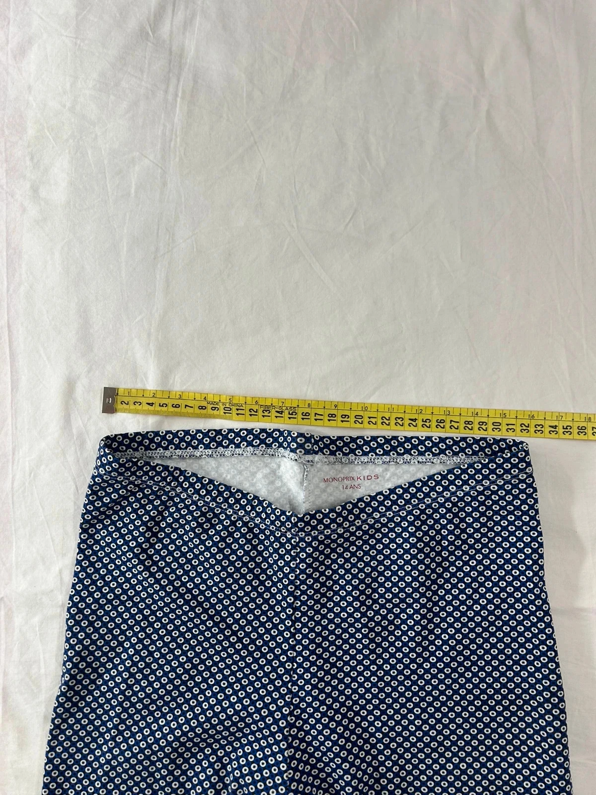 Pantalón azul marino con motivos blancos monoprix kids – photo 4